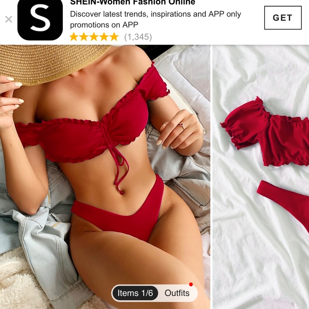 New Swim 2 piece women size Small